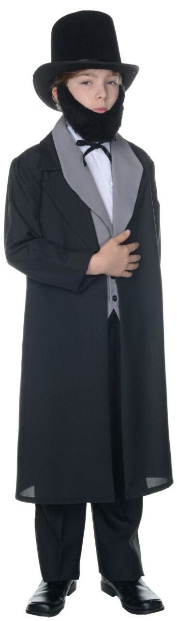 The Costume Center Black Abraham Lincoln Boy Child Halloween Costume - Small
